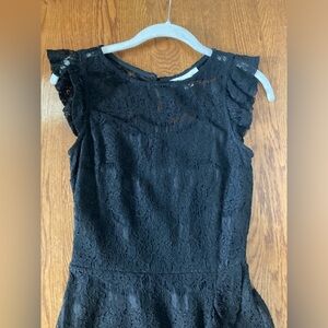 Pretty black lace dress